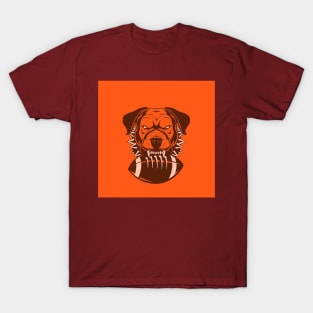 The Old School Football Hell Dawn Pound Dog T-Shirt